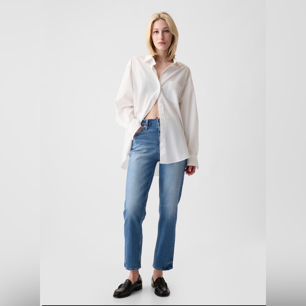 GAP Women's Straight Leg Jeans - Blue